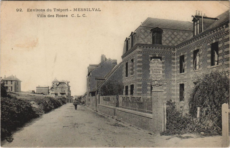 Carte postale ancienne Mesnilval Villa des Roses