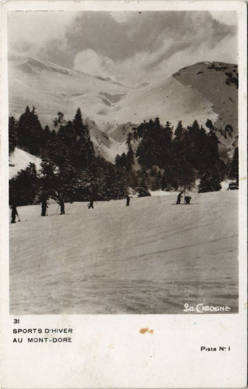 Carte postale ancienne Le Mont-Dore Sports d'Hiver au Mont-Dore à Mont-Dore