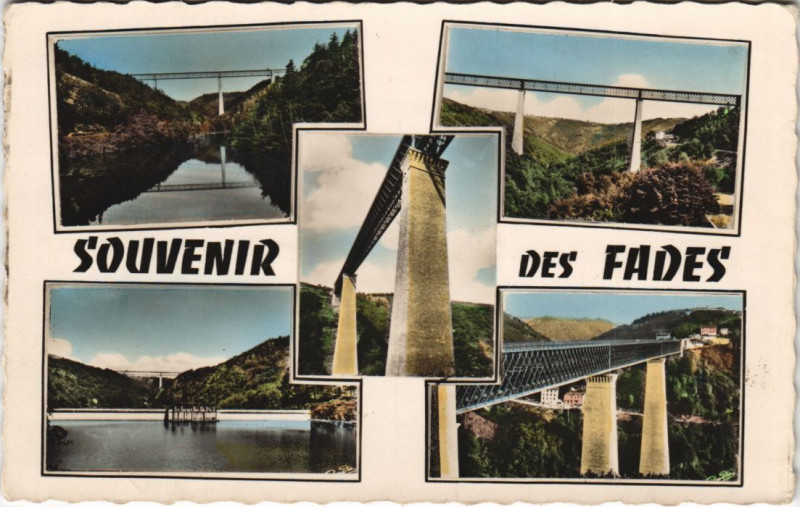 Carte postale ancienne Viaduc des fades - Scenes