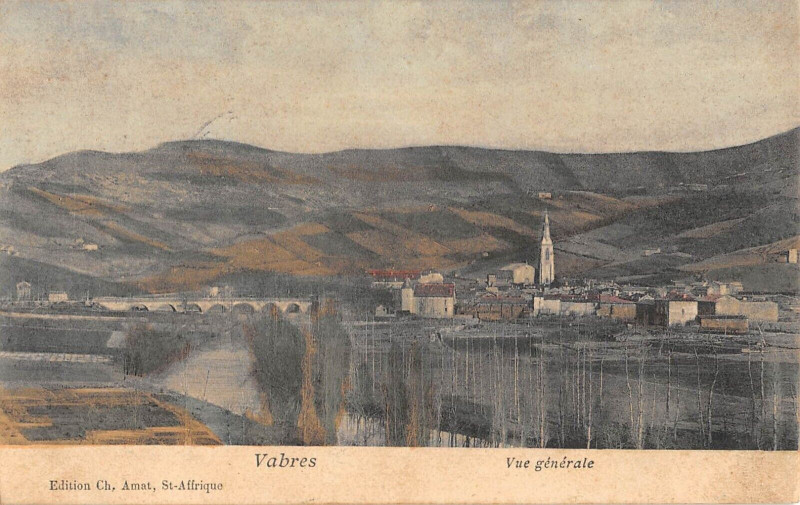Carte postale ancienne Vabres Vue Generale à Vabre