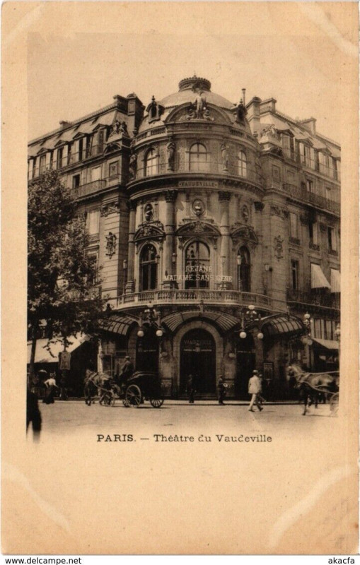 Carte postale ancienne Paris (Dep.75) Théátre du Vaudeville