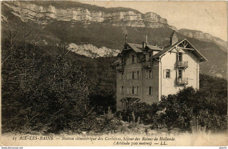 Carte postale ancienne Aix-les-Bains - Station climaerique des Corbieres Sefour des à Aix-les-Bains