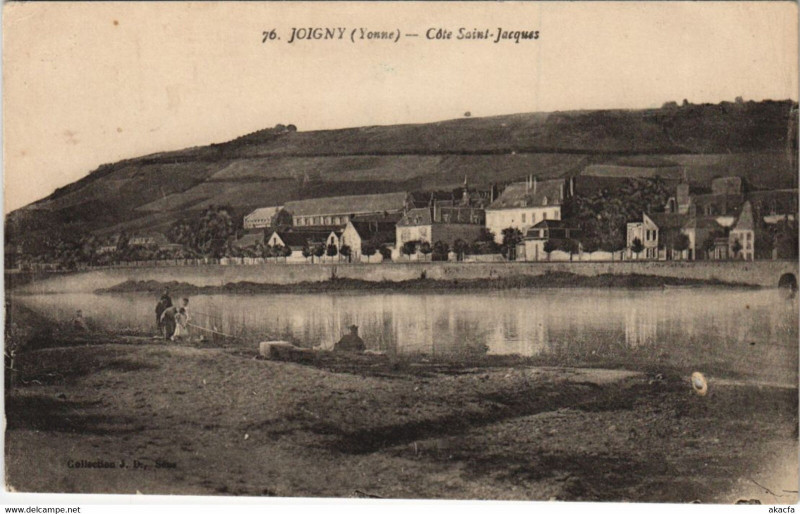 Carte postale ancienne Joigny Cote Saint-Jacques à Joigny