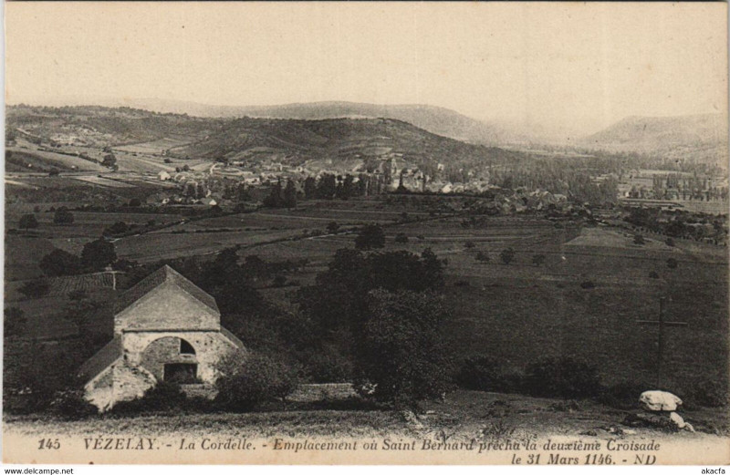 Carte postale ancienne Vezelay La Cordelle