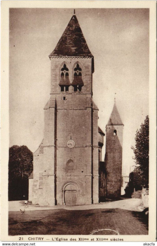 Carte postale ancienne Chitry L'Eglise à Chitry