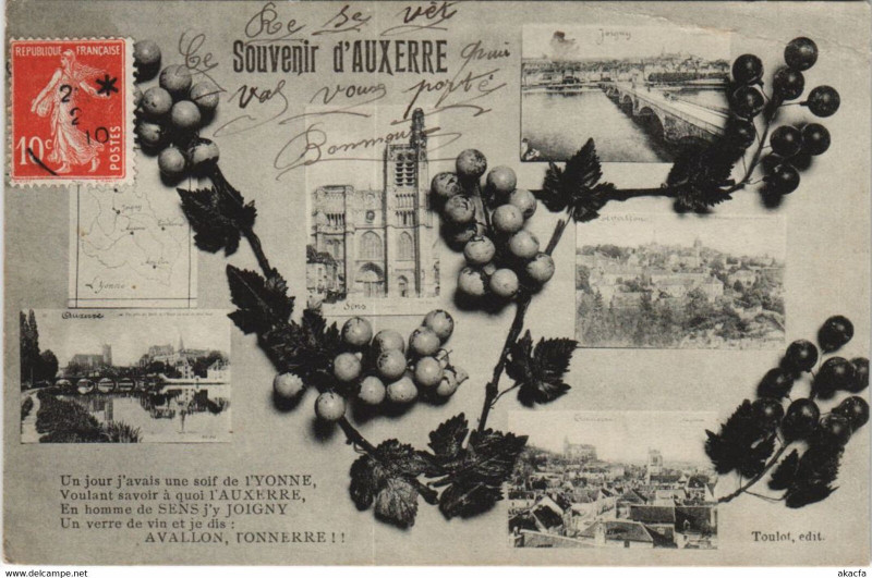 Carte postale ancienne Auxerre Scenes à Auxerre