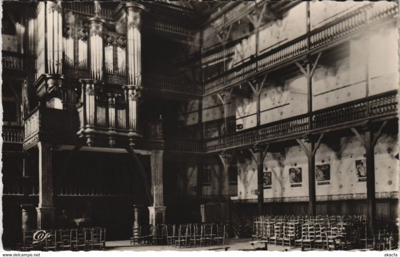 Carte postale ancienne St Jean de Luz Eglise Saint-Jean Baptiste Orgues les Galeries France