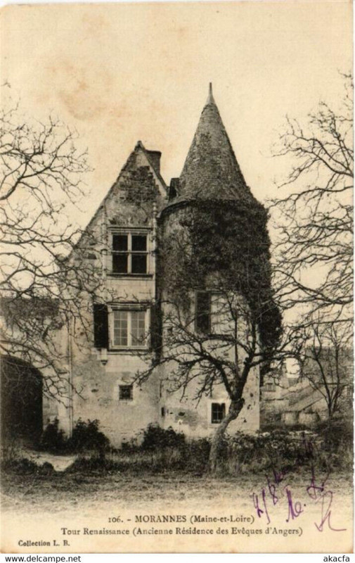 Carte postale ancienne Morannes Tour Renaissance Ancienne Residence des Eveques d'Angers à Angers