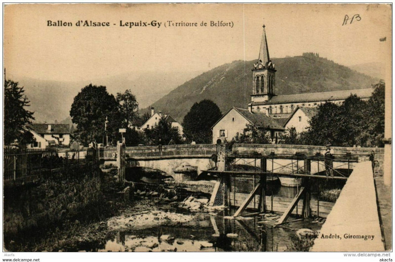 Carte postale ancienne Ballon d'Alsace Lepuix-Gy à Lepuix