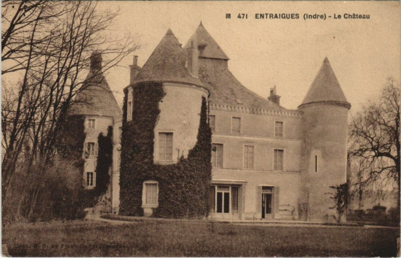 Carte postale ancienne Entraigues Le Chateau France