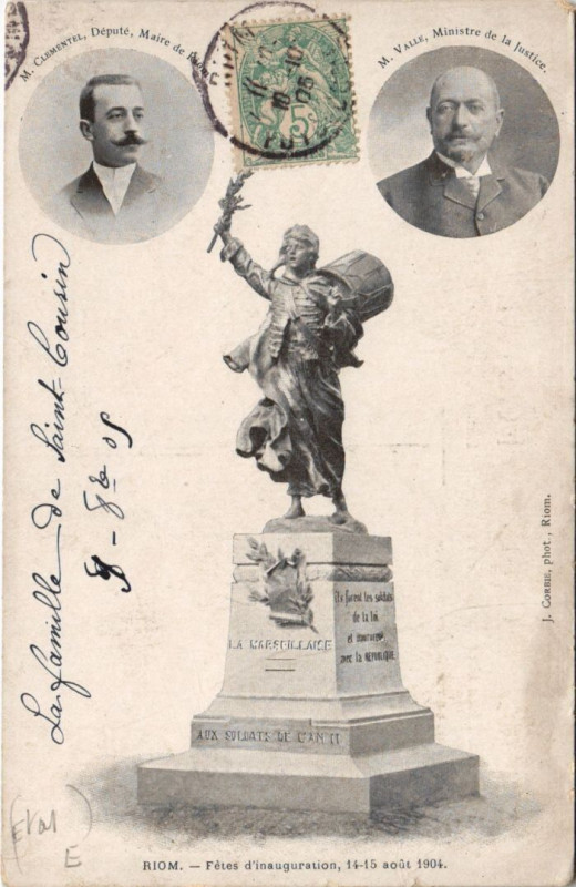 Carte postale ancienne Riom Fetes d'Inauguration - 1904 à Riom