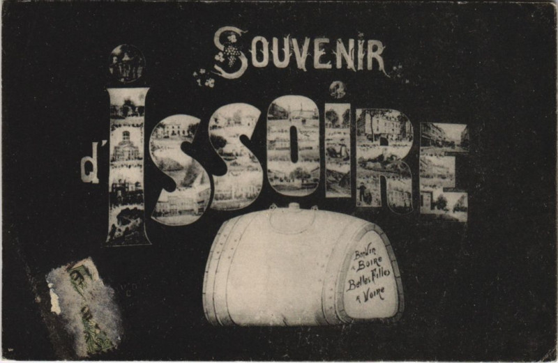 Carte postale ancienne Issoire Souvenir d'Issoire - Scenes à Issoire