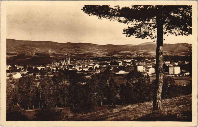 Carte postale ancienne Ambert Vue Generale à Ambert
