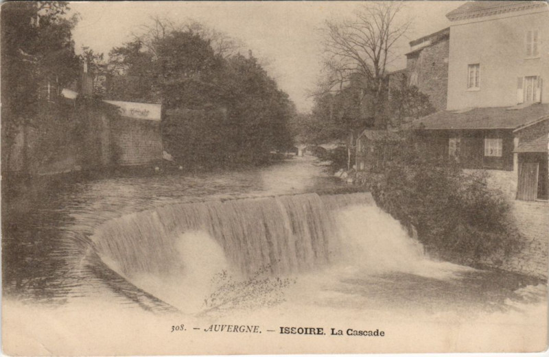 Carte postale ancienne Issoire La Cascade à Issoire