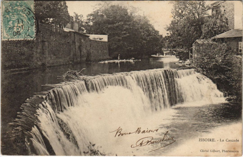 Carte postale ancienne Issoire La Cascade à Issoire