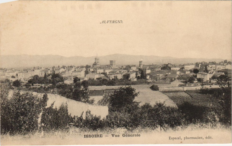 Carte postale ancienne Issoire Vue Generale à Issoire