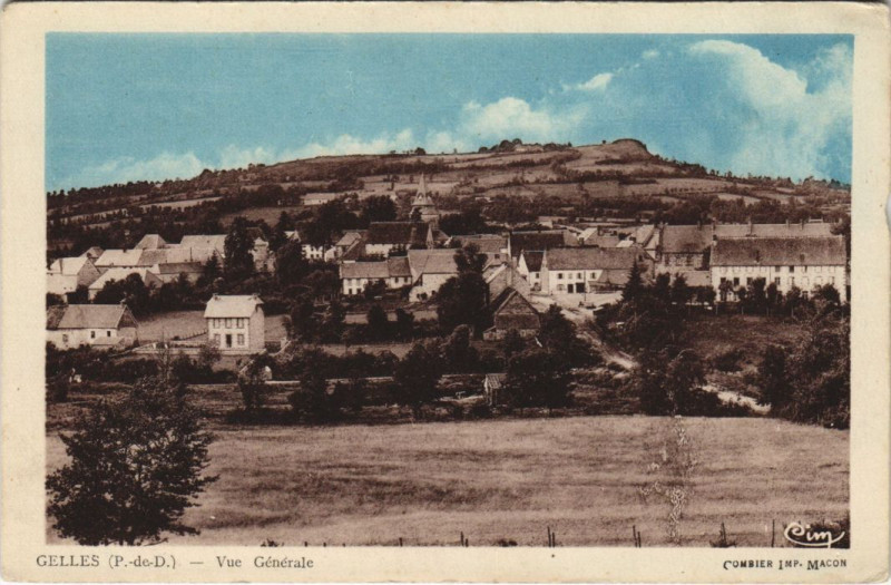Carte postale ancienne Gelles Vue Generale à Gelles