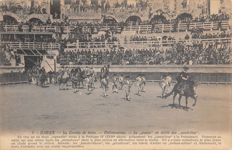 Carte postale ancienne Nimes La Corrida De Toros