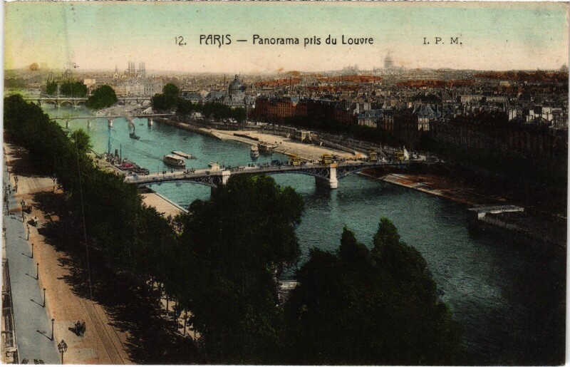 Carte postale ancienne Paris Panorama