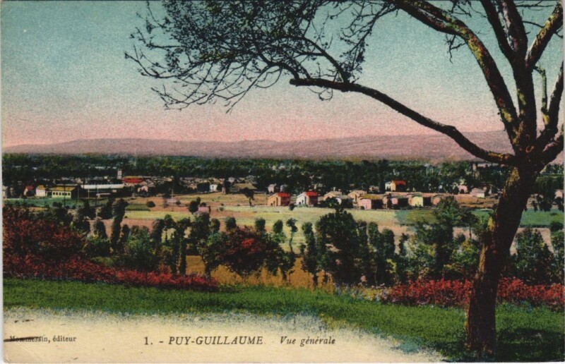 Carte postale ancienne Puy-Guillaume Vue Generale à Puy-Guillaume