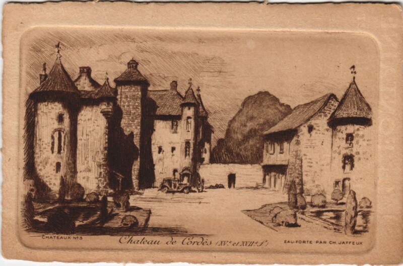 Carte postale ancienne Chateau de Cordes