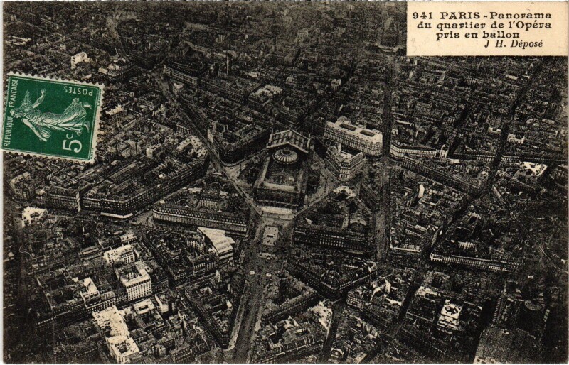 Carte postale ancienne Paris Panorama