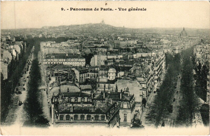 Carte postale ancienne Paris Panorama