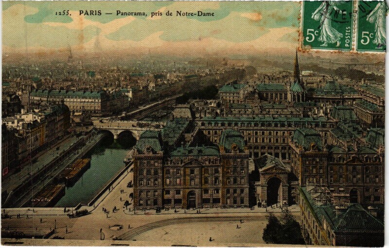 Carte postale ancienne Paris Panorama