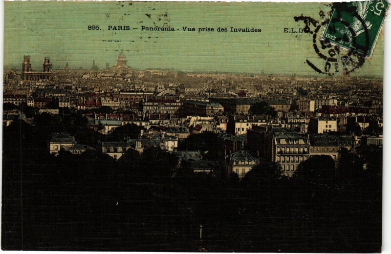 Carte postale ancienne Paris Panorama