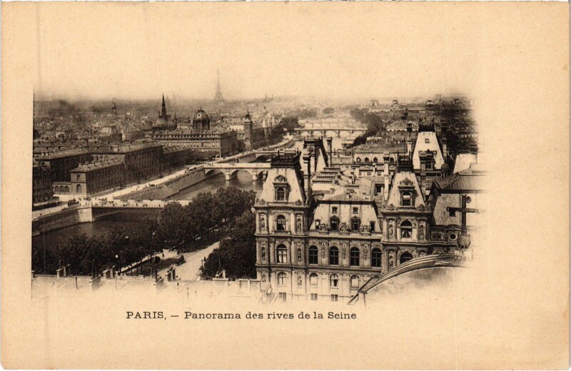 Carte postale ancienne Paris Panorama