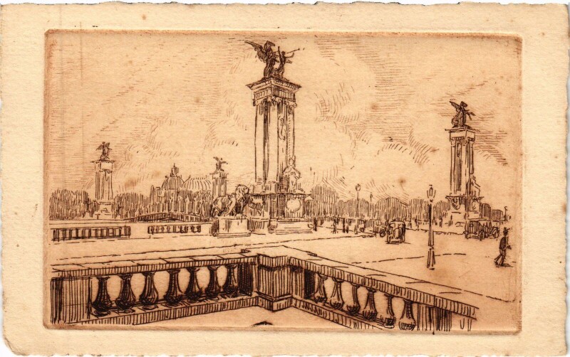 Carte postale ancienne Paris Pont Alexandre Iii