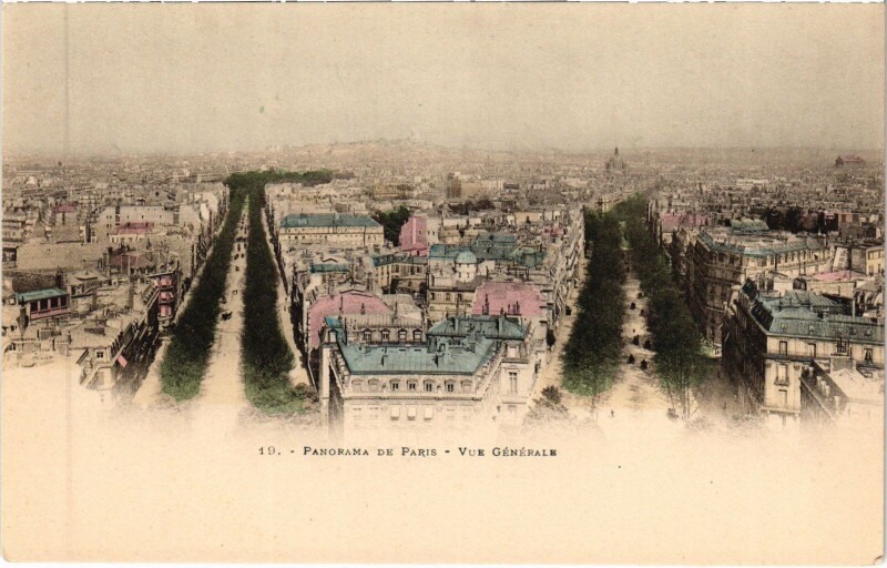 Carte postale ancienne Paris Panorama des ponts