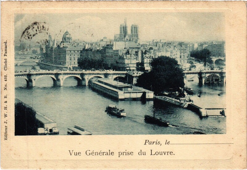 Carte postale ancienne Paris Panorama