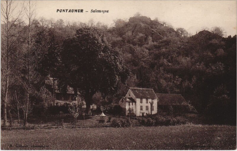 Carte postale ancienne Pontaumur Salemagne à Pontaumur