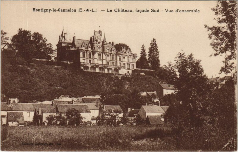 Carte postale ancienne Montigny le Gannelon Le Chateau France