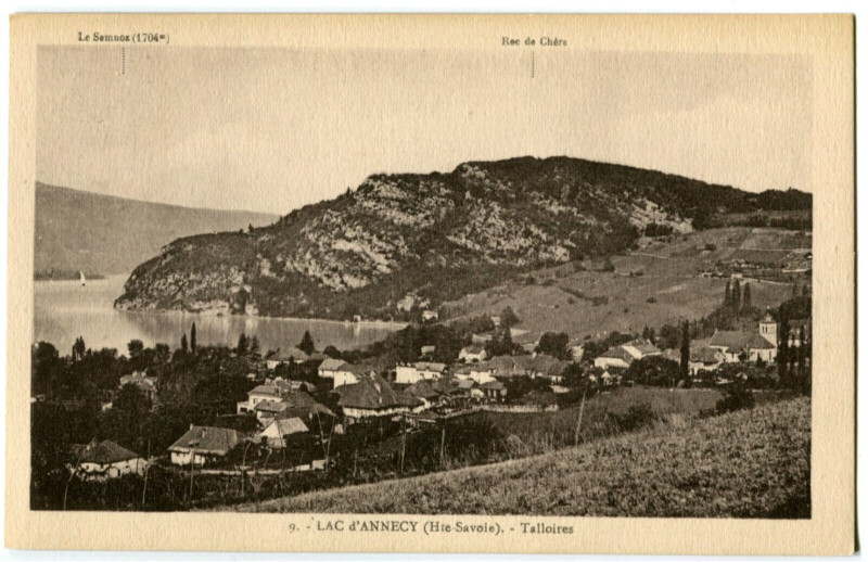 Carte postale ancienne Haute-Savoie Lac d'Annecy Talloires à Annecy