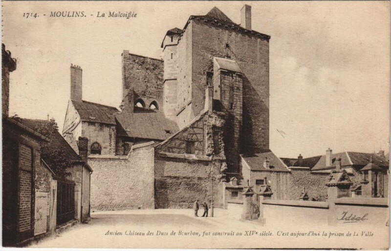 Carte postale ancienne Moulins La Malcoiffe France à Moulins