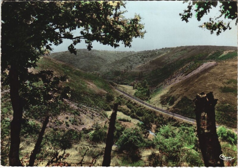 Carte postale ancienne Montlucon Les Gorges de Chatelard France