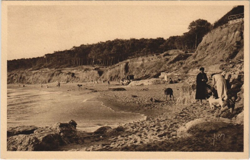 Carte postale ancienne Royan St.Palais, La Grande Cote France à Royan