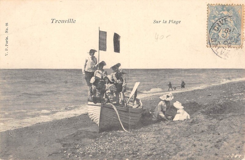 Carte postale ancienne Trouville Sur La Plage