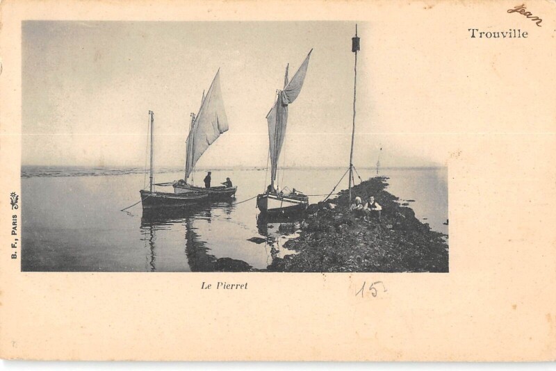 Carte postale ancienne Trouville Le Pierret
