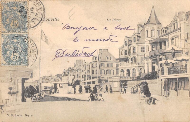 Carte postale ancienne Trouville La Plage