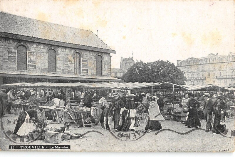 Carte postale ancienne Trouville Le Marche