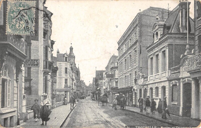 Carte postale ancienne Trouville Postes Et Telegraphes