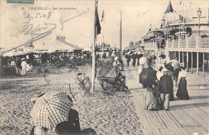 Carte postale ancienne Trouville Sur Les Planches