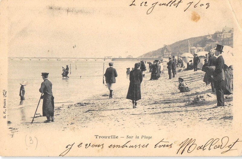 Carte postale ancienne Trouville Sur La Plage