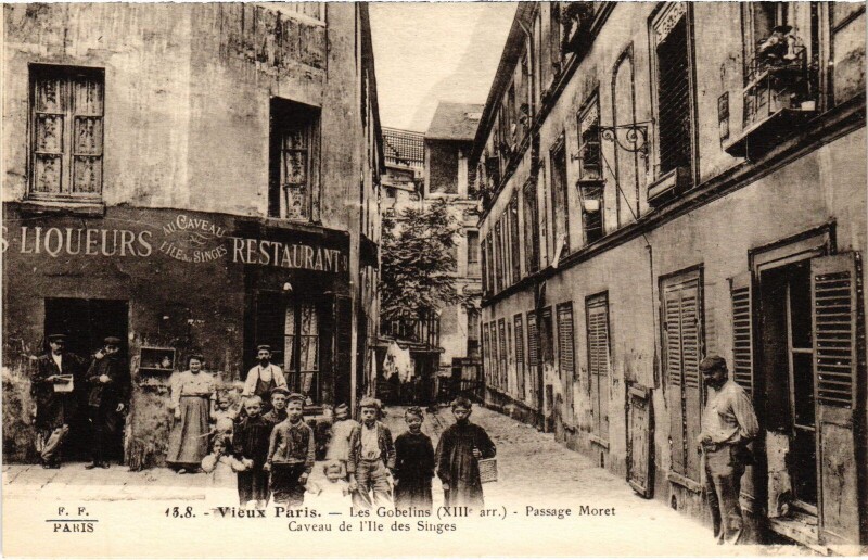 Carte postale ancienne Paris 13e Passage Moret à Paris 13e