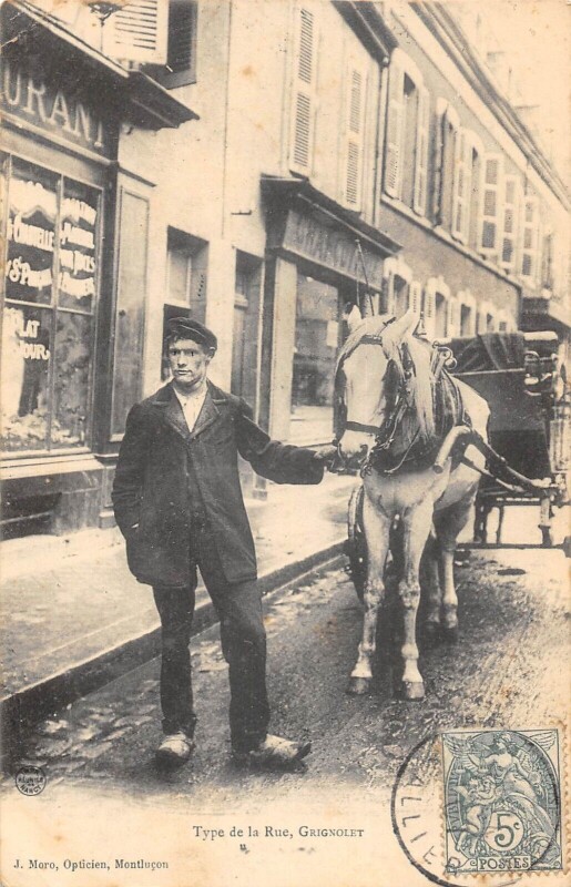 Carte postale ancienne Type De La Rue Grignolet