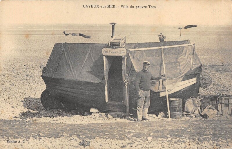 Carte postale ancienne Cayeux Sur Mer Villa Du Pauvre Toto à Cayeux-sur-Mer