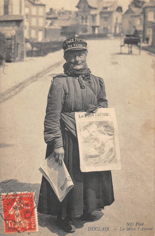 Carte postale ancienne Duclair La Mere L'Amour à Duclair